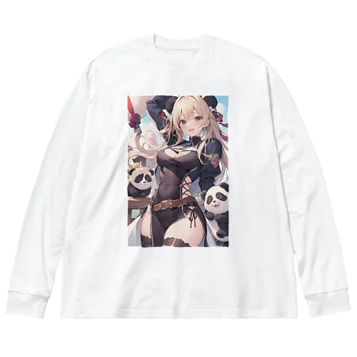 癒しのパンダ姉さん Big Long Sleeve T-Shirt