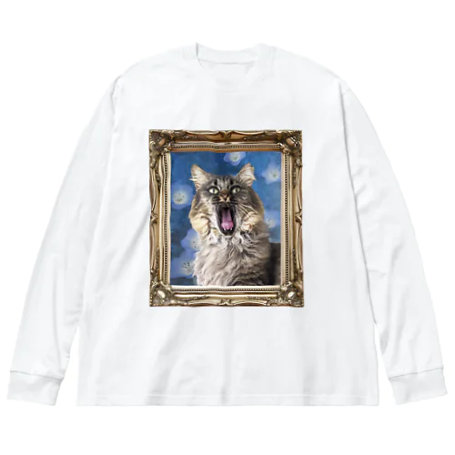 BIGあくびにゃんこ Big Long Sleeve T-Shirt