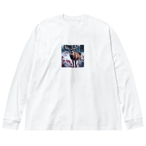 赤花のトナカイ Big Long Sleeve T-Shirt