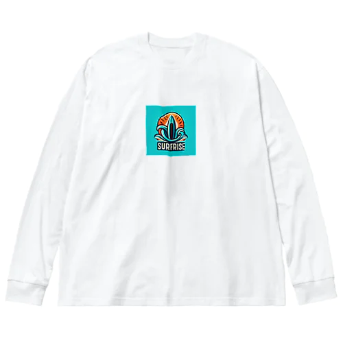 サーフ系ロゴ ビッグシルエットロングスリーブTシャツ