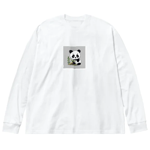 かわいいパンダちゃん Big Long Sleeve T-Shirt