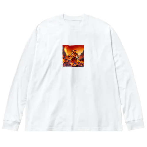 炎のタイガー・バーサーカー Big Long Sleeve T-Shirt