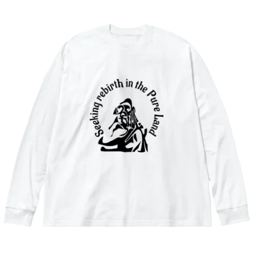 欣求浄土h.t.黒 ビッグシルエットロングスリーブTシャツ