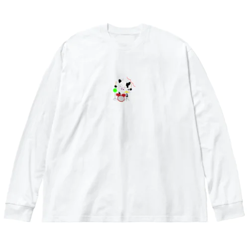 道産子！牛ちゃん Big Long Sleeve T-Shirt