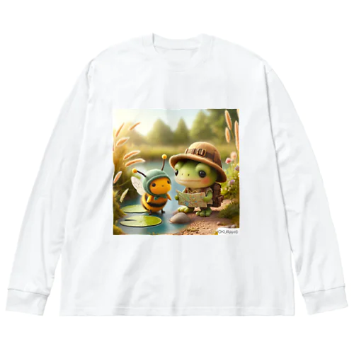 ぴょんとぶんの冒険 Big Long Sleeve T-Shirt