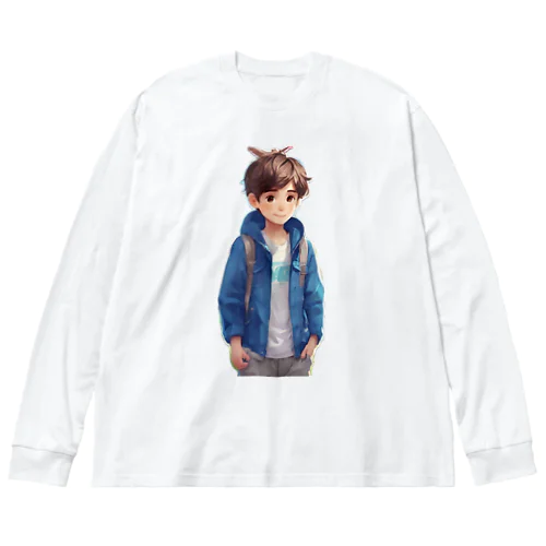 Cute boy A ビッグシルエットロングスリーブTシャツ