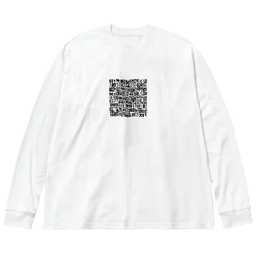 数字アート ビッグシルエットロングスリーブTシャツ