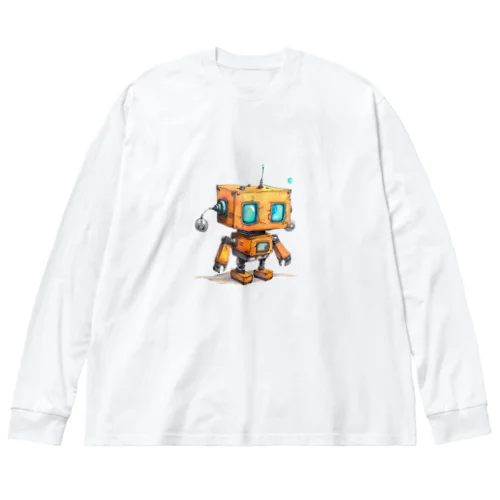 レトロ戦闘ロボットＨ Big Long Sleeve T-Shirt