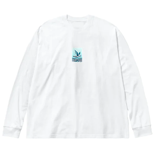 海とカモメ Big Long Sleeve T-Shirt