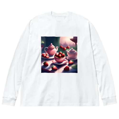 苺と紅茶 Big Long Sleeve T-Shirt