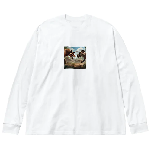 恐竜　 Big Long Sleeve T-Shirt