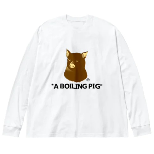 酒チャンス3周年記念 A BOILING PIG Big Long Sleeve T-Shirt
