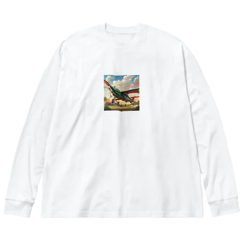 飛行機 Big Long Sleeve T-Shirt