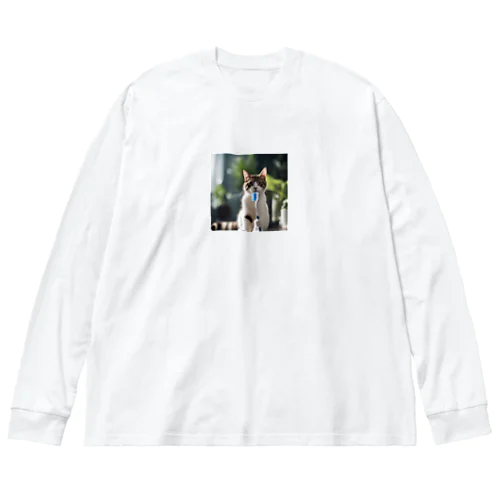 歯ブラシ猫 Big Long Sleeve T-Shirt