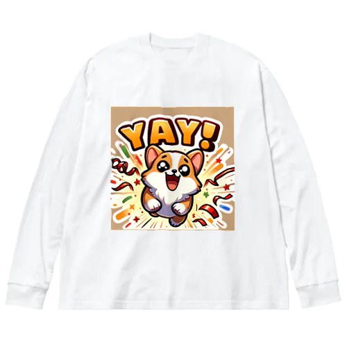 超キュートな柴犬 Big Long Sleeve T-Shirt