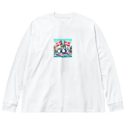 旅するペンギン　デンマークでSUP！ Big Long Sleeve T-Shirt