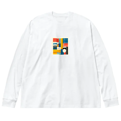 幾何学くん Big Long Sleeve T-Shirt