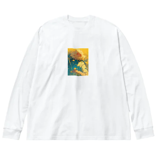 昼寝　なでしこ1478 ビッグシルエットロングスリーブTシャツ