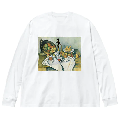 『リンゴの籠とシーシャのある静物』 Big Long Sleeve T-Shirt