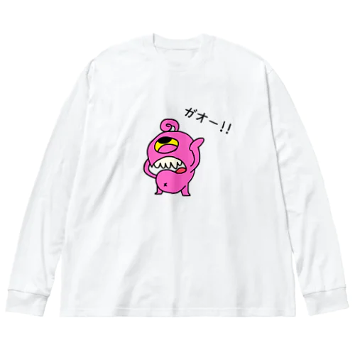 ピンク怪獣 for Kids ビッグシルエットロングスリーブTシャツ