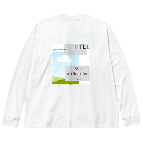 I got CSS! Big Long Sleeve T-Shirt