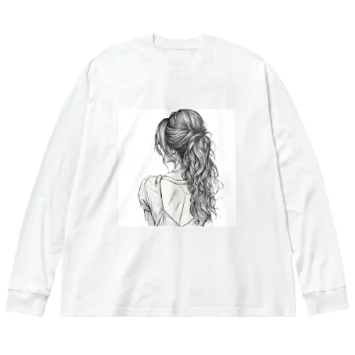 愛するあなたの後ろ姿 Big Long Sleeve T-Shirt