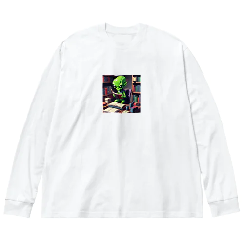 勉強する宇宙人 Big Long Sleeve T-Shirt