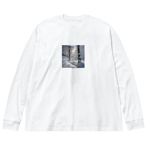 美しい雪景色グッズ Big Long Sleeve T-Shirt