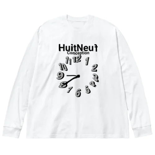 HuitNeuf Conception ロゴ Big Long Sleeve T-Shirt