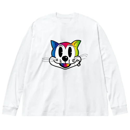 NKFE/猫/キャット/ペア/ユニセックス/お揃い/記念日 ビッグシルエットロングスリーブTシャツ