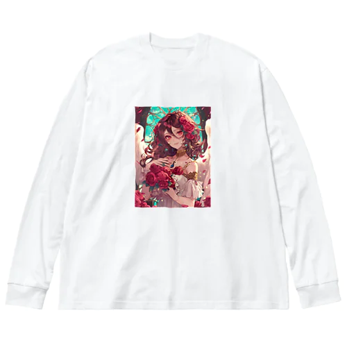 バラ好きの女性　なでしこ1478 Big Long Sleeve T-Shirt