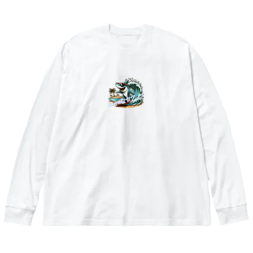 Sharkなヤツ!! ビッグシルエットロングスリーブTシャツ