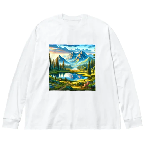 大自然の恵み　 Big Long Sleeve T-Shirt