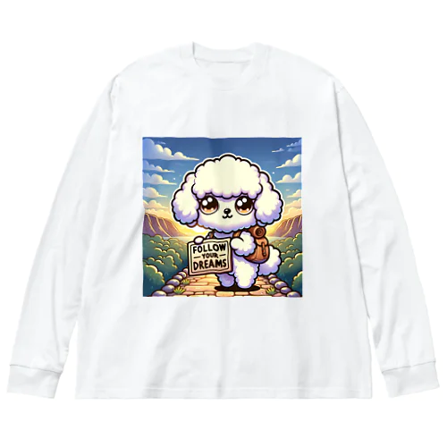 華やかで愛らしいトイプードル Big Long Sleeve T-Shirt