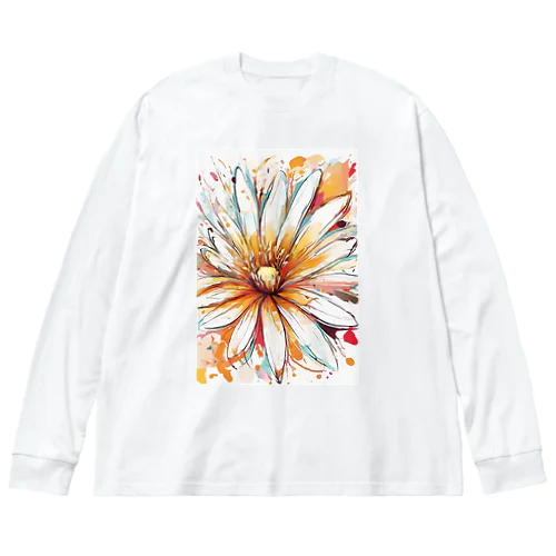 花の開花 ビッグシルエットロングスリーブTシャツ