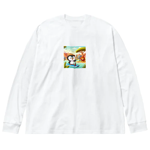 旅するペンギン　アフリカ　サファリSUP！ Big Long Sleeve T-Shirt