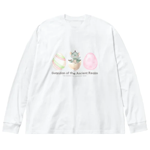 龍のたまご ビッグシルエットロングスリーブTシャツ