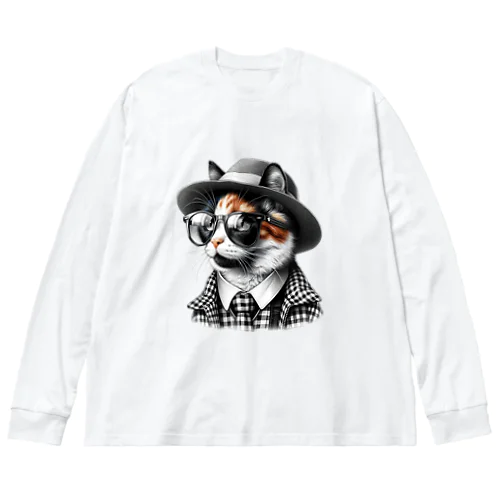 おしゃれニャン Big Long Sleeve T-Shirt