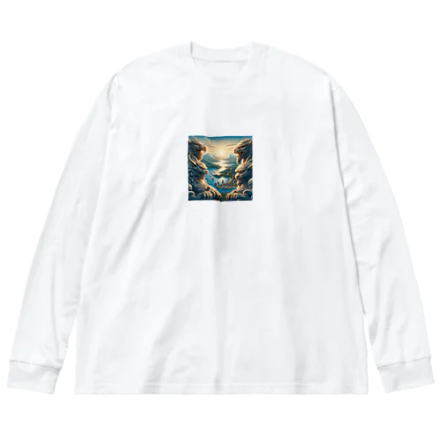 守護四獣神 Big Long Sleeve T-Shirt