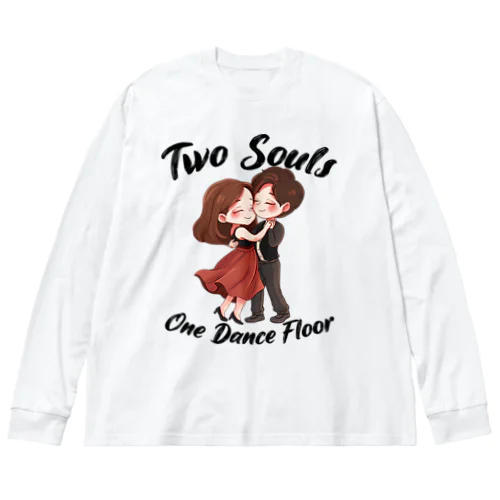 二人で踊り ビッグシルエットロングスリーブTシャツ