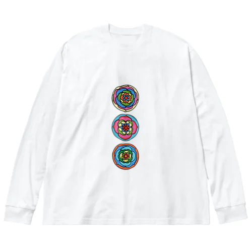 yonaのハッピーマンダラ Big Long Sleeve T-Shirt