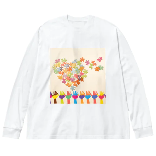 ハートフルフル Big Long Sleeve T-Shirt