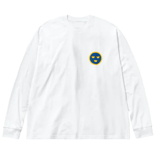 国籍マーク　スウェーデン（ワンポイント） Big Long Sleeve T-Shirt