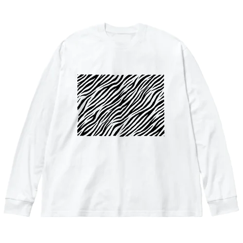 ゼブラ柄に期待を求めて Big Long Sleeve T-Shirt