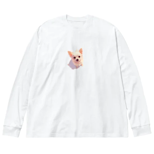 うるうる子犬 ビッグシルエットロングスリーブTシャツ