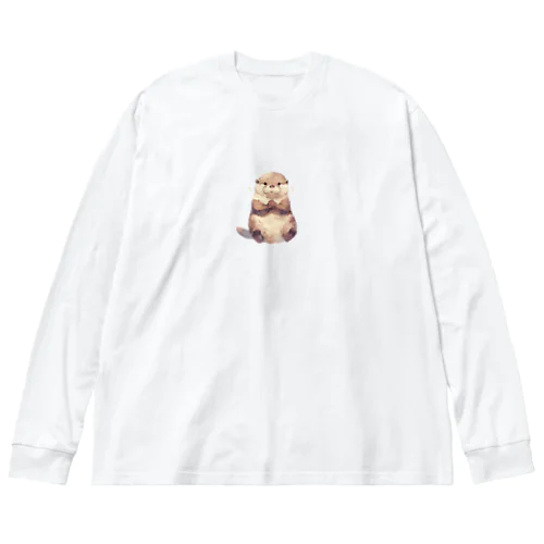 おねだりカワウソ ビッグシルエットロングスリーブTシャツ