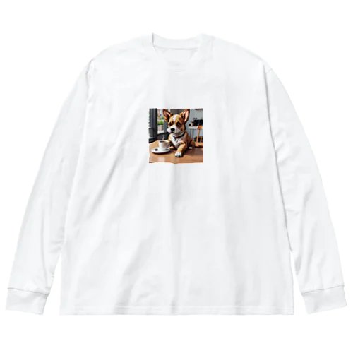 coffee dog ビッグシルエットロングスリーブTシャツ