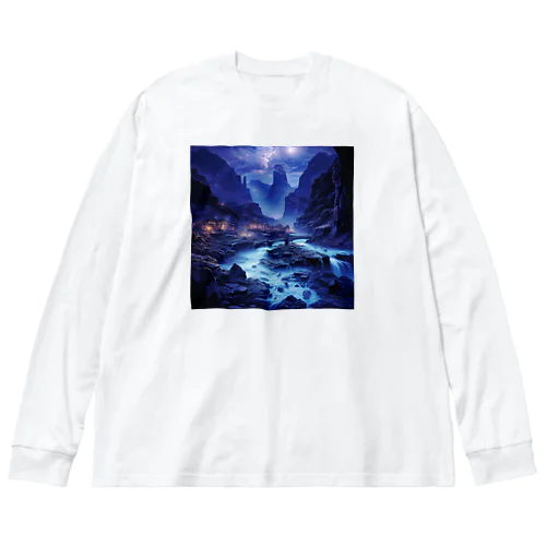 夜景　なでしこ1478 Big Long Sleeve T-Shirt