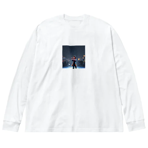 雨の中の歌 Big Long Sleeve T-Shirt