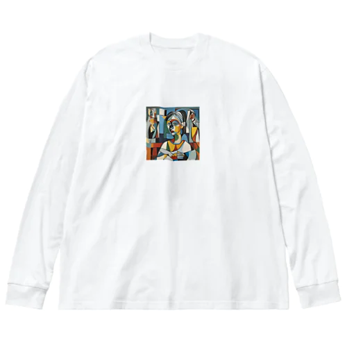 ピカソ風芸術的アートグッズ Big Long Sleeve T-Shirt